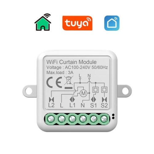 RSH WiFi CU01 - SMART redőny vezérlő 1db redőny irányítására - Applikációs irányítás, időzítés, hang utasítás