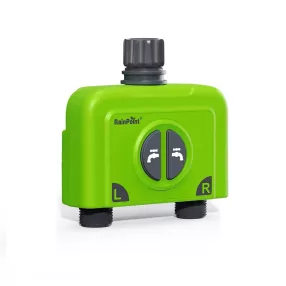   RainPoint® HTV245FRF - 2 zónás kerti csapra szerelhető öntözőszelep - 250m hatótáv, átfolyás mérés, App irányítás