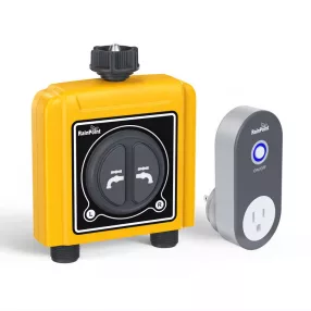   RainPoint® TTV203WRF + TWG004WRF - Smart, kerti csapra szerelhető öntözőrendszer dupla kimeneti szeleppel + HUB egyben