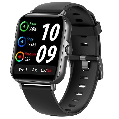 SENBONO GTS3 Black Smart Watch - 7 nap akku idő,  1.69" kijelző, IP67, üzenet, vérnyomás, véroxigén + még számtalan beépített funkció