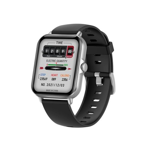 SENBONO GTS3 Silver Smart Watch - 7 nap akku idő,  1.69" kijelző, IP67, üzenet, vérnyomás, véroxigén + még számtalan beépített funkció