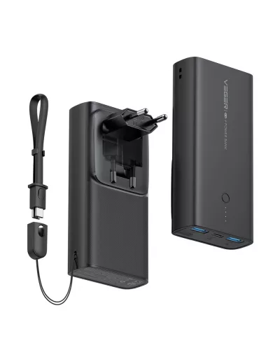 Veger ACE100 (világelső) power bank & fali töltő egyben - 10000mAh - LED töltésjelző, PD 20W töltési teljesítmény