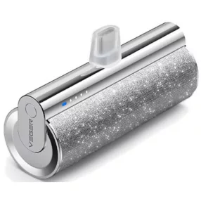   Veger Lipstick-C Power Bank USB Type-C csatlakozóval - 5000mAh kapacitás, PD3.0 töltés - Ezüst
