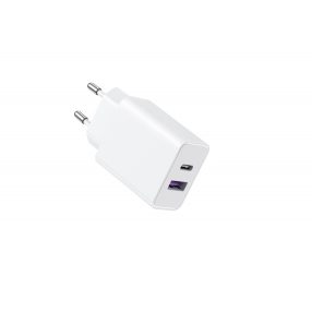  Veger VLS302U - 30W teljesítményű, Dupla portos gyorstöltő - Type-C PD3.0 + USB-A QC3.0 / Apple gyorstöltő protokollok támogatása