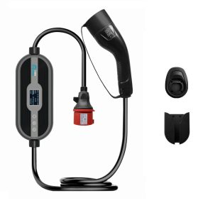   Zopoise ZA05 - 11kW | WiFi | Hordozható + fali elektromos autó töltő | 3 fázis | 3x16A | Type 2 | 5m kábel | beépített Fi relé | App irányítás