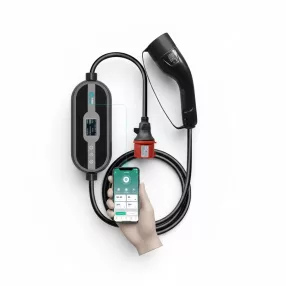   Zopoise ZA05 - 11kW | WiFi | Hordozható + fali elektromos autó töltő | 3 fázis | 3x16A | Type 2 | 5m kábel | beépített Fi relé | App irányítás