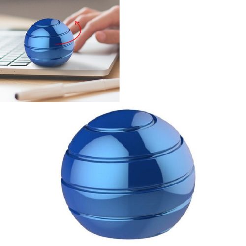 Asztali, forgó stresszoldó labda - kék