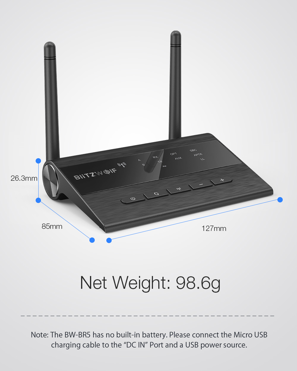 BlitzWolf BW-BR5 Bluetooth receiver