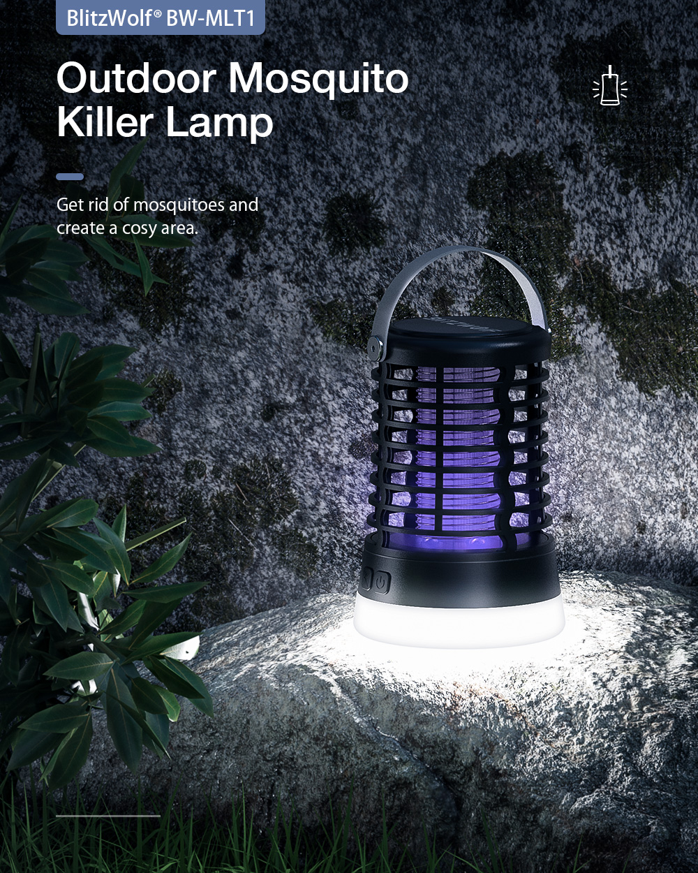 Blitzwolf ML1T szúnyogírtó UV lámpa