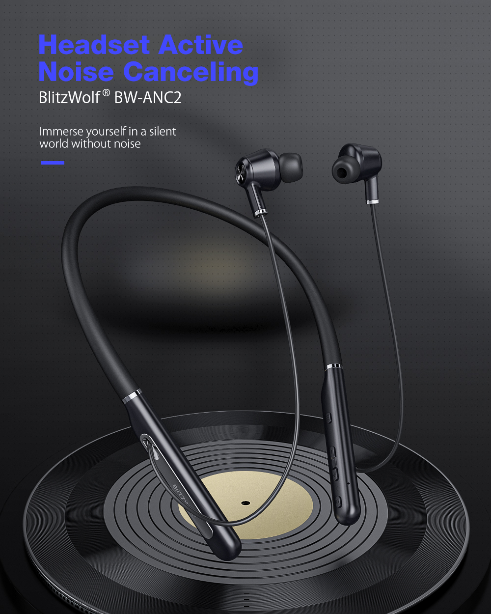 BlitzWolf BW-ANC2 Aktív zajszűrős headset